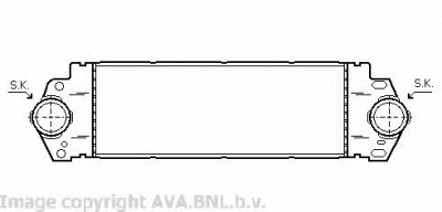 AVA QUALITY COOLING vw4233 -  Интеркулер